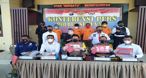 11 Paket Sabu Siap Edar Berhasil Digagalkan Polres Seruyan