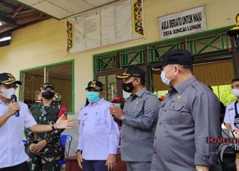 Forkompinda Murung Raya Tinjau Pelaksaan Pilkades di Sejumlah Desa