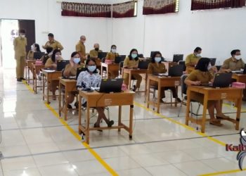 Puluhan PNS di Gumas ikuti Ujian Kenaikan Pangkat