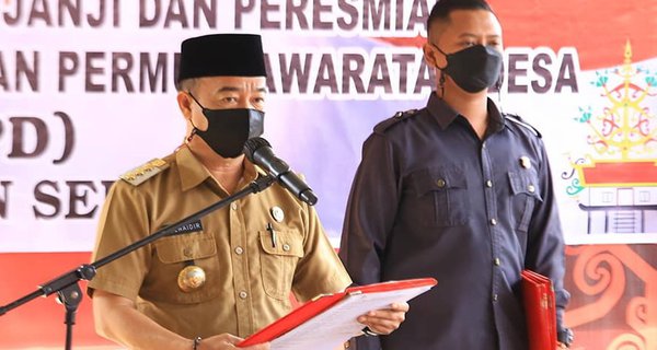 Lantik 9 Kepala Desa Ini Pesan Bupati Seruyan