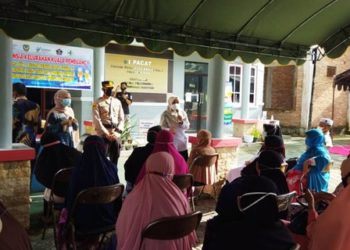 Polres Seruyan Laksanakan Launching Gerai Vaksinasi di Kelurahan Kuala Pembuang Satu