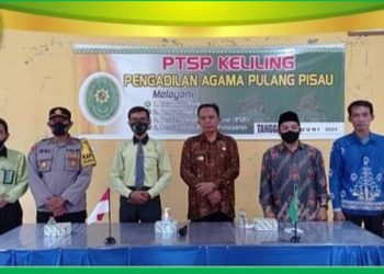 Kantor Pengadilan Agama Pulpis Launching PTSP di Kahayan Kuala