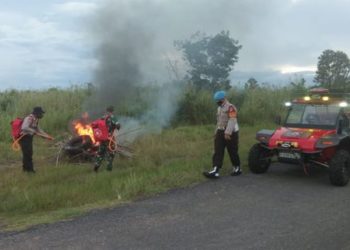 Polisi Lakukan Simulasi Karhutla di Kabupaten Seruyan