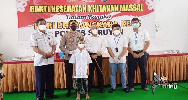 Bupati Seruyan Tinjau Pelaksanaan Sunatan Massal