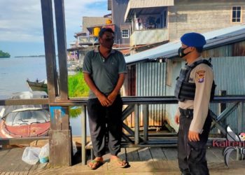 Polisi Ajak Warga Bantaran DAS Seruyan Taati Protokol Kesehatan