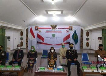 Plt Bupati Pulpis Mengikuti Upacara Hari Lahir Pancasila Secara Virtual