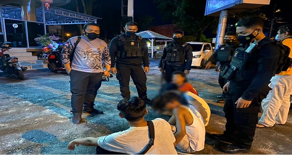 Mabuk, 4 Pemuda Lakukan Pemalakan di Taman Jalan Yos Sudarso Palang Raya 
