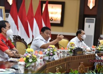 Wagub Kalteng Sosialisasikan Pedoman Pembelajaran Tatap Muka Terbatas Secara Virtual