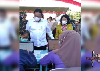 Pemkab Pulang Pisau Gelar Vaksinasi Massal di SMAN 1 Kahayan Hilir