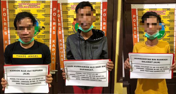 Polisi Ringkus 6 Orang Pengedar Narkoba di Kabupaten Kapuas.