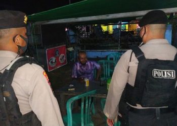 Cegah Kriminalitas, Sat Samapta Polres Seruyan Lakukan Patroli Malam