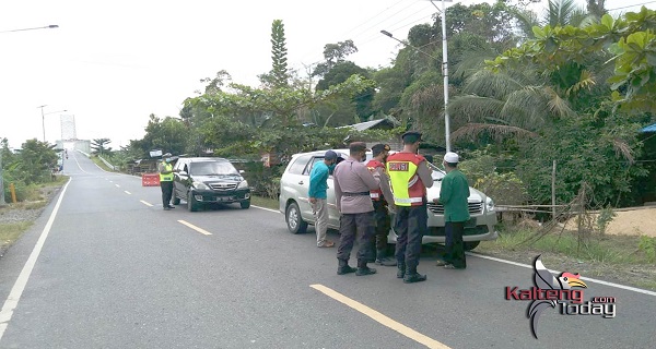Kabupaten Barito Selatan Mulai lakukan Penyekatan Kendaraan Bermotor