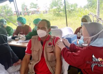 DPD PDIP Kalteng Gelar Vaksinasi Tahap I Untuk 1200 Peserta