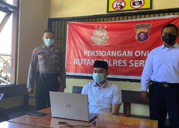Pandemi Covid-19, Sidang Online Dilakukan dari Rutan Polres Seruyan