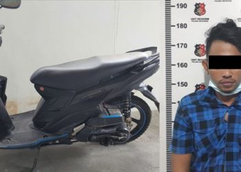 Lupa Kunci Stang, Sepeda Motor Melayang Digondol Maling