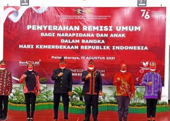 125 Narapidana Rutan Palangka Raya mendapatkan Remisi, 1 orang Narapidana langsung bebas
