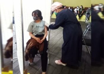 89 Anak di Kahayan Hilir Antusias Ikuti Vaksinasi Tahap Pertama
