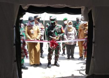 Danrem 102 Panju Panjung Resmikan Rumah Sakit Lapangan TNI AD