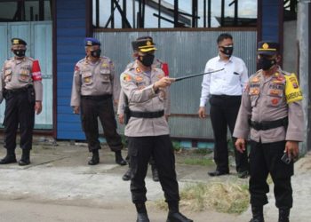 Kapolres Seruyan Cek Pos Penegakan Prokes Satgas Covid 19 Seruyan