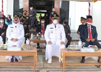 Ketua DPRD Seruyan Zuli Eko Prasetyo pada Upacara peringatan Hari Ulang Tahun Kemerdekaan Republik Indonesia ke-76
