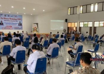 Satgas PPKM Bubarkan Pelatihan Guru di SMKN-1 Palangka Raya