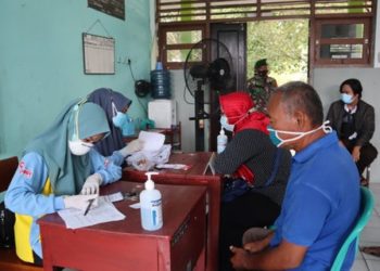 Lakukan Vaksinasi 'Merdeka' Untuk Warga, Polres Kobar Terapkan Prokes Ketat