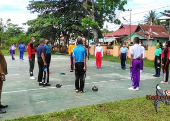 Dengan Prokes , Paskibraka Barsel Terus Melakukan Persiapan