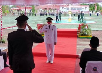 Pimpin Upacara HUT RI ke 76, Bupati Mura Sampaikan Sambutan Gubernur Kalteng