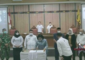 Sah, KUPA-PPAS APBD-P Kotim 2021 di Tandatangani