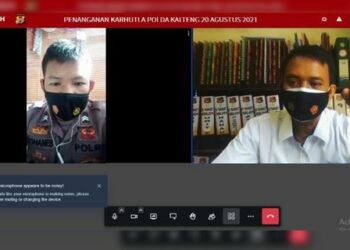 Sat Reskrim Polres Seruyan Cek Posko Karhutla Polsek Melalui Aplikasi Hanyaken Musuh