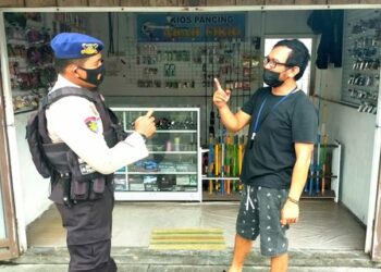 Satpolairud Polres Seruyan Sosialisasi Ke Masyarakat Tentang Saber Pungli.