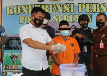 Satuan Reserse Narkoba Polres Seruyan Musnahkan Narkotika 4,56 Gram