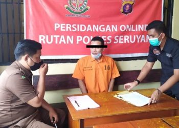 Secara Virtual Polres Seruyan Limpahkan Tersangka dan Barang Bukti Ke Kejari