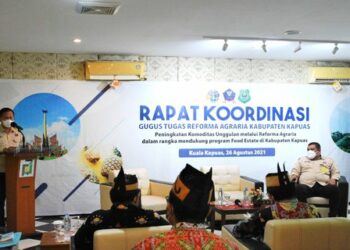 Tingkatkan Komoditi Melalui Food Estate, Sekda Buka Rakor GTRA Kabupaten Kapuas