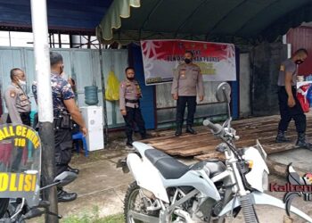 Wakapolres Seruyan Cek Posko PPKM Pasar Tengah