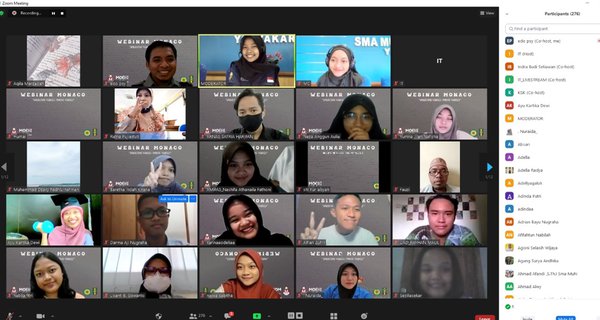 Webianar Monaco Batch# dengan Satfsus Presiden.