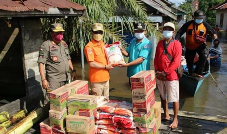 Bupati Katingan Sakariyas Tinjau Pengungsian di Sejumlah Desa