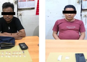 Dua pelaku diduga kepemilikan sabu