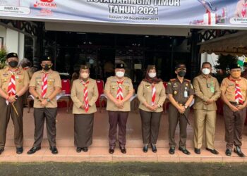 Forkopimda Kotim Ikuti Upacara Peringatan Hari Pramuka ke 60