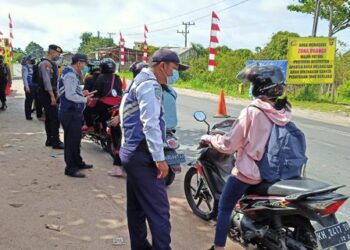 Pos Penyekatan Keluar-Masuk Kota Palangka Raya Masih Berlangsung
