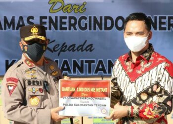 Polda Kalteng Terima Bansos Untuk Warga Dari PT. SEM