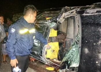 Mobil Terbalik, Pemuda Desa Tewang Pajangan Tewas