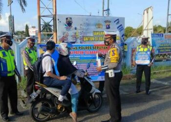 Ops Patuh Telabang 2021, Satlantas Polres Seruyan Imbau Warga Tetap Patuhi Prokes