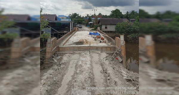 Pembangunan Jembatan Sei Kahat Diapresiasi Dewan