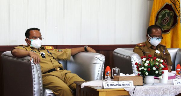 Pj. Sekda Kalteng Hadiri Sosialisasi Penyediaan dan Percepatan Penyaluran Bansos
