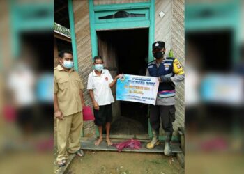 Polisi Amankan Penyaluran BLTDD Terdampak Covid-19 di Desa Tumbang Darap
