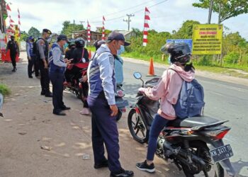 Pos Penyekatan Lintas Batas Palangka Raya Resmi Dihentikan