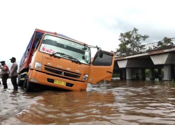 Bupati Pulang Pisau Tinjau Banjir di Ruas Desa Penda Barania