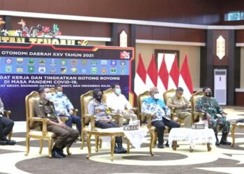 Wagub Kalteng Hadiri Puncak acara Peringatan Hari Otonomi Daerah XXV Tahun 2021