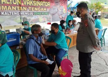 00 Dosis Diberikan dalam Batalyon Vaksinator Polsek Dusel